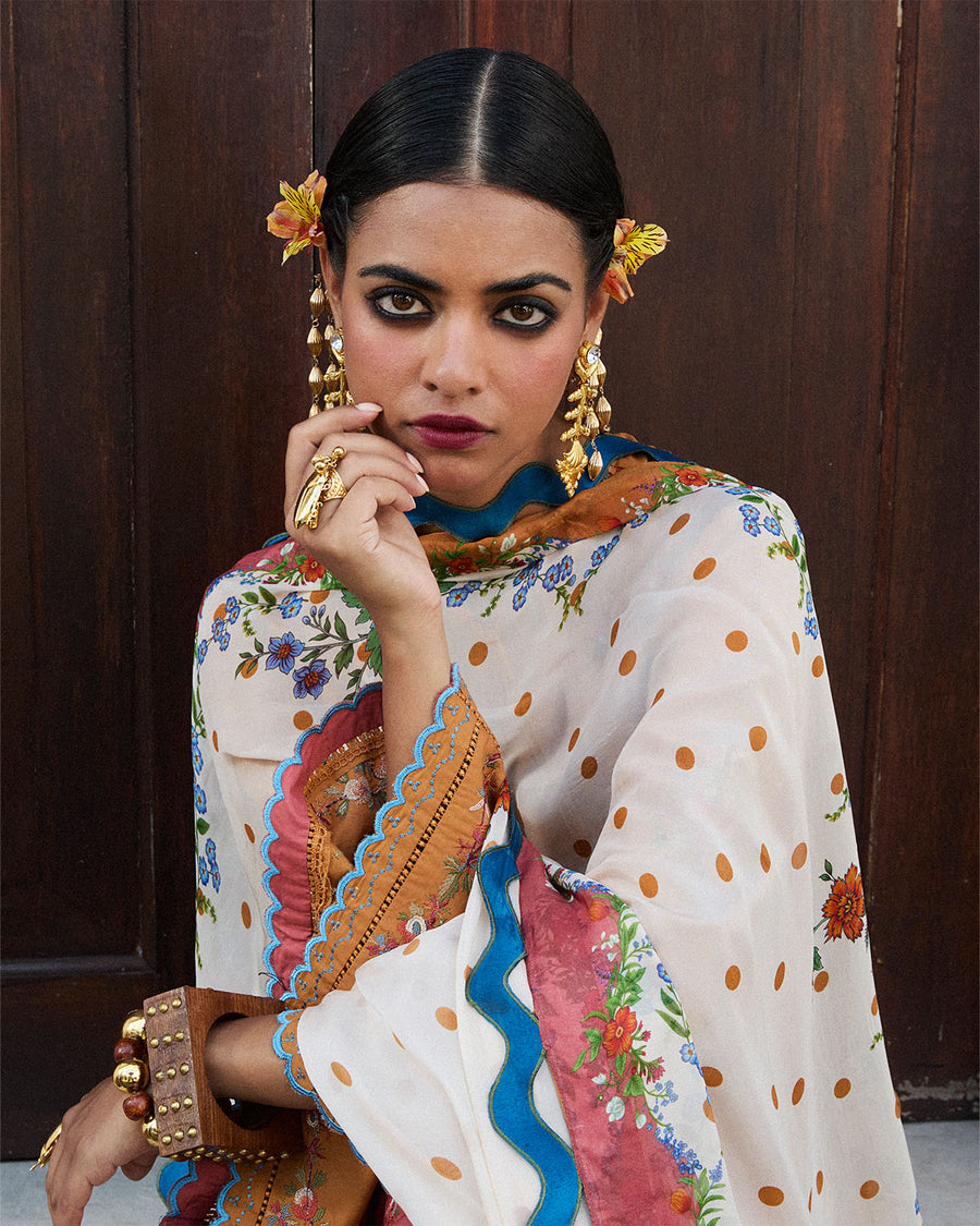 Jugnu by Hussain Rehar Embroidered Lawn Unstitched 3Pc Suit D-04 NAL
