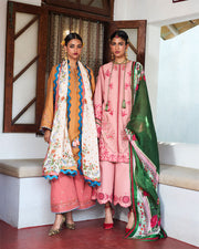 Jugnu by Hussain Rehar Embroidered Lawn Unstitched 3Pc Suit D-04 NAL
