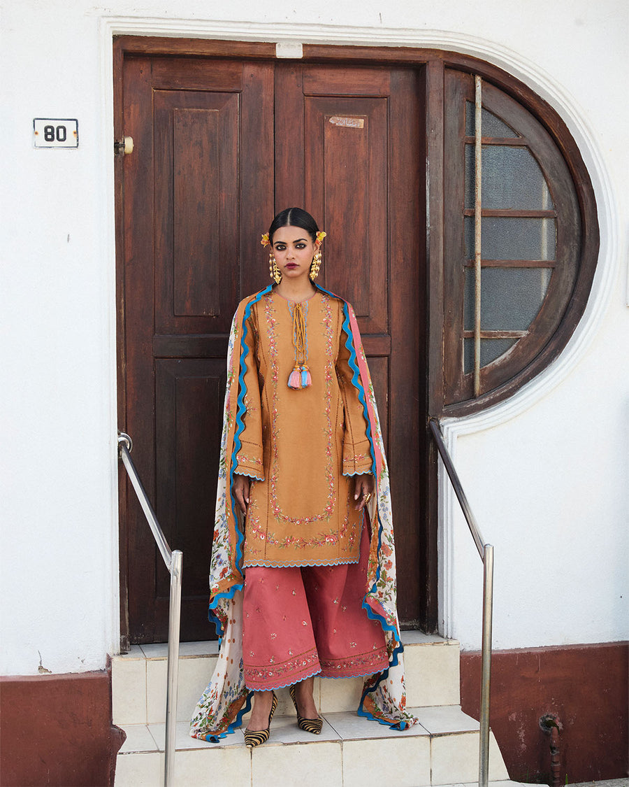 Jugnu by Hussain Rehar Embroidered Lawn Unstitched 3Pc Suit D-04 NAL