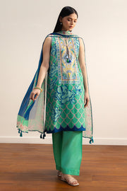 Coco by Zara Shahjahan Prints Unstitched Lawn 3Pc Suit D-05A Nami