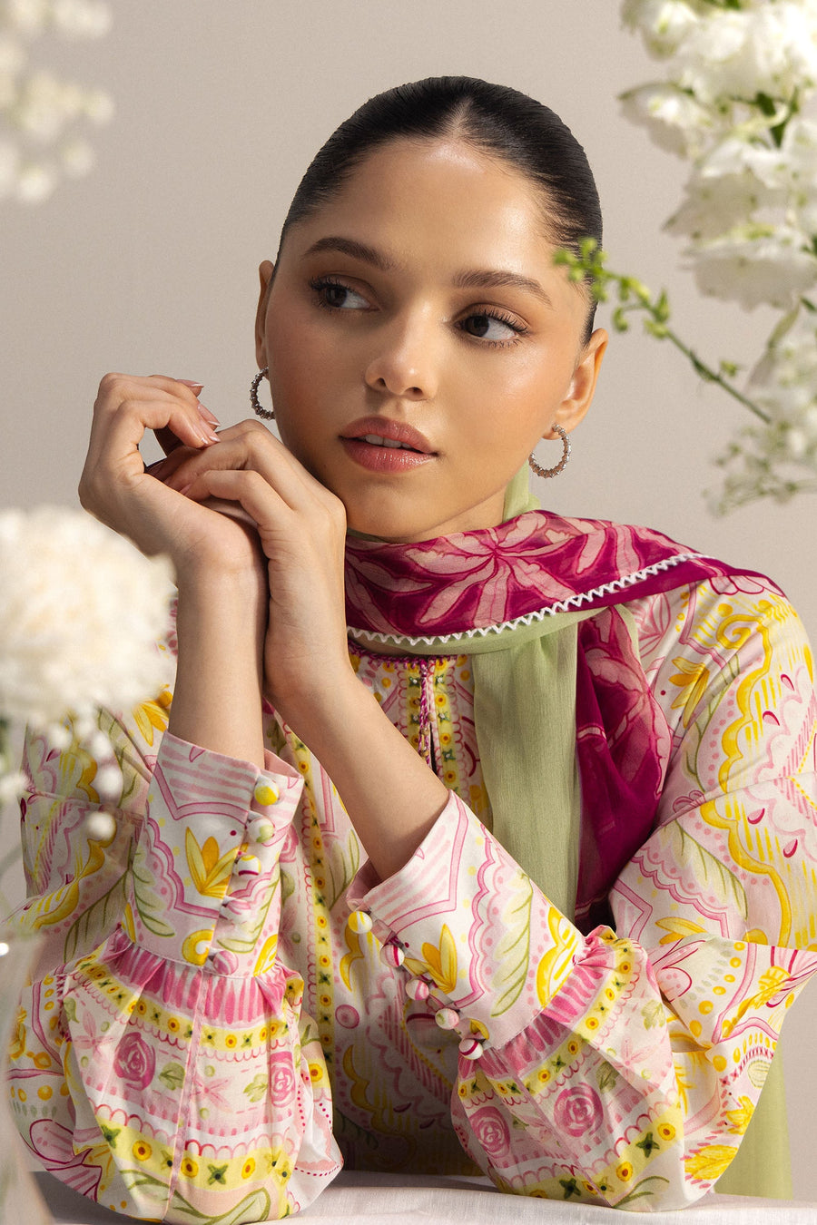 Coco by Zara Shahjahan Prints Unstitched Lawn 3Pc Suit D-05B Nami
