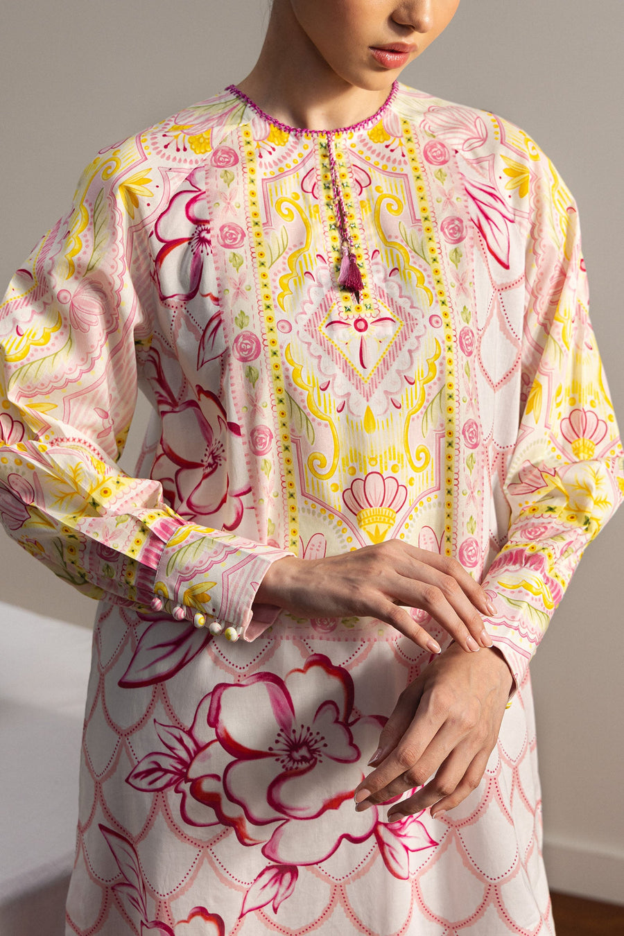 Coco by Zara Shahjahan Prints Unstitched Lawn 3Pc Suit D-05B Nami
