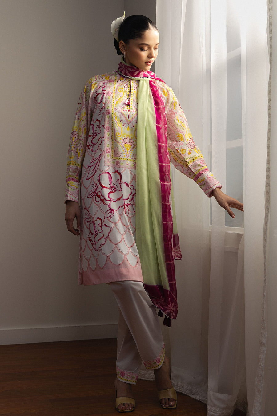 Coco by Zara Shahjahan Prints Unstitched Lawn 3Pc Suit D-05B Nami