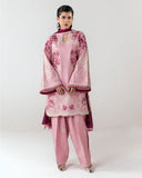 Jugnu Lahore Spring Summer Unstitched Embroidered Cotton 3Pc Suit - Nanya