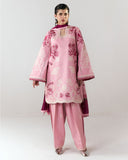 Jugnu Lahore Spring Summer Unstitched Embroidered Cotton 3Pc Suit - Nanya
