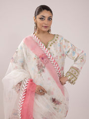 Rangeeli by Faiza Faisal Embroidered Lawn Unstitched 3Pc Suit - Nargis