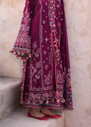 Hussain Rehar Embroidered Karandi Unstitched 3Pc Suit - Nargis