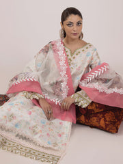 Rangeeli by Faiza Faisal Embroidered Lawn Unstitched 3Pc Suit - Nargis