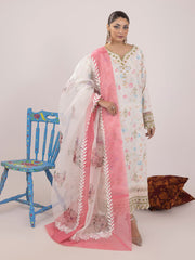 Rangeeli by Faiza Faisal Embroidered Lawn Unstitched 3Pc Suit - Nargis