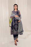 Farasha Lumiere Luxury Embroidered Net Unstitched 3Pc Suit - Natalie
