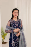 Farasha Lumiere Luxury Embroidered Net Unstitched 3Pc Suit - Natalie