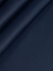 Saffron by Khurana Textiles Men's Unstitched Cotton Suit for Summer - Navy Blue