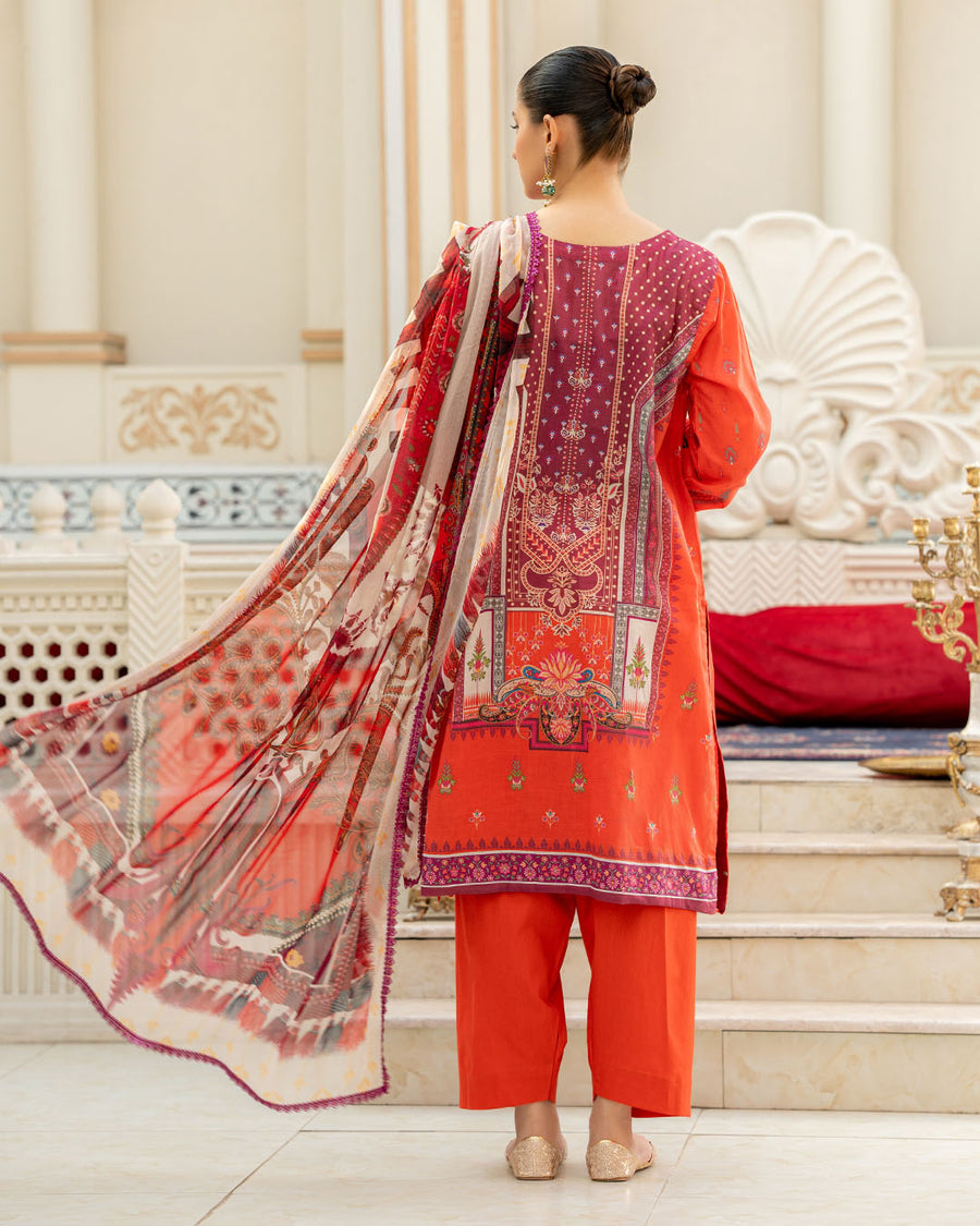 Gulnaar by Noorangi Unstitched Festive Embroidered Lawn 3Pc Suit - Naya