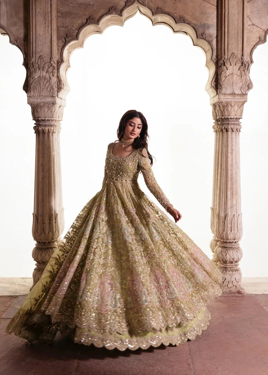 Maahi by Kanwal Malik Embroidered Organza Unstitched 3Pc Suit - NAYAB