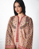 Jugnu Lahore The Reserved View Embroidered Cotton Unstitched 3Pc Suit - Nazeh