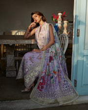 Liliana by Faiza Saqlain Embroidered Lawn Unstitched 3Pc Suit - Nazeli