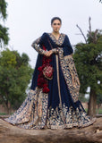 Hussain Rehar Festive Embroidered Korean Raw Silk Unstitched 3Pc Suit - NEELUM
