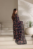 Feathers Premium Printed Lawn Unstitched 3Pc Suit Neon Noir-FT656