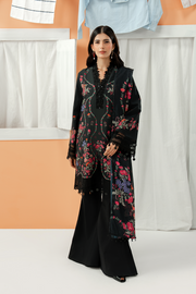 Zarposh Sundaze Embroidered Luxury Lawn Unstitched 3Pc Suit - NERINA
