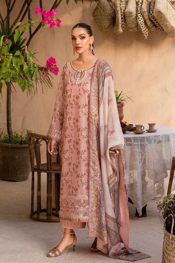 Afshan by Zoya & Fatima Embroidered Monark 4Pc Suit - Nigar