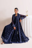 Farasha Luxury Formal Embroidered Chiffon Unstitched 3Pc Suit - Night Prism
