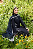 Farasha Sorine Summer Embroidered Lawn Unstitched 3Pc Suit - Night Whisper