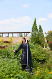 Farasha Sorine Summer Embroidered Lawn Unstitched 3Pc Suit - Night Whisper