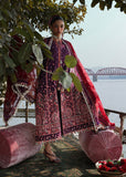 Hussain Rehar Kalabagh Unstitched Embroidered Lawn 3Pc Suit - Nihdi