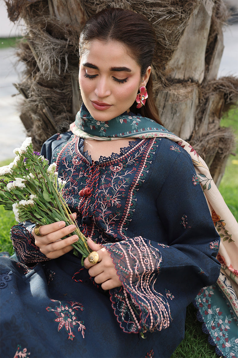 Rang Rasiya Florence Festive Embroidered Lawn Unstitched 3Pc Suit - NILOFER