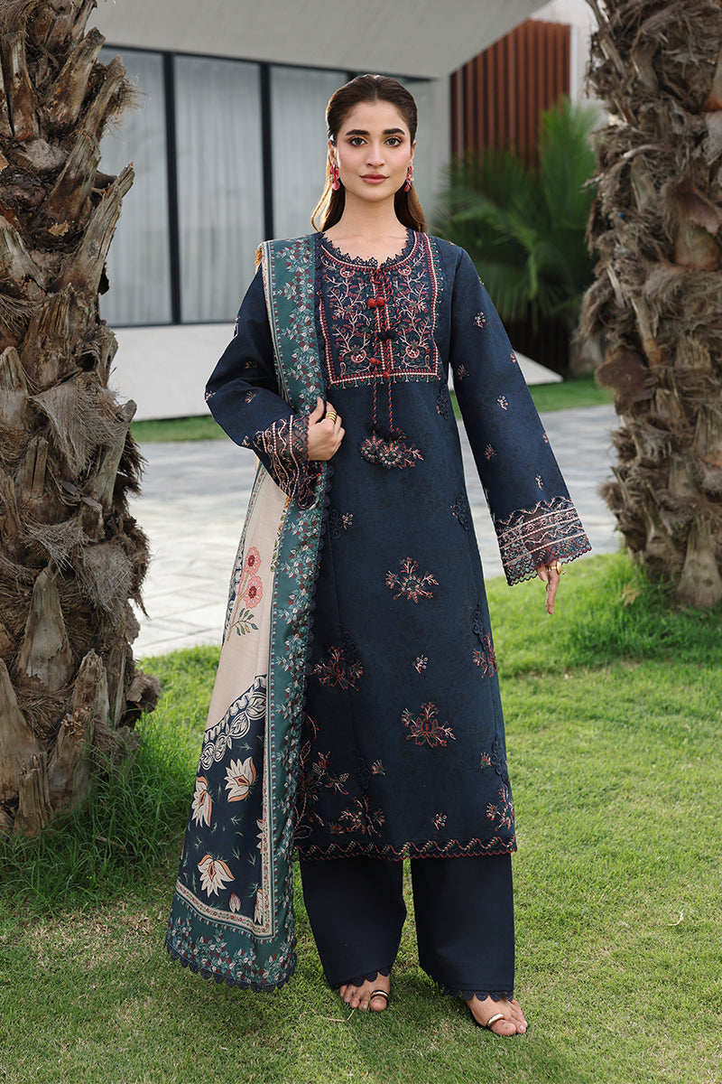Rang Rasiya Florence Festive Embroidered Lawn Unstitched 3Pc Suit - NILOFER