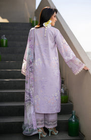 Seran Afsanah Embroidered Lawn Unstitched 3Pc Suit D-09 NIMA
