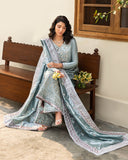 Mushq Sunehri Ramsha Edit Lama Silk Stitched 3Pc Suit - Nissa