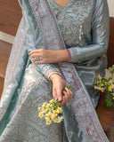 Mushq Sunehri Ramsha Edit Lama Silk Stitched 3Pc Suit - Nissa