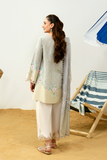 Zarposh Sundaze Embroidered Luxury Lawn Unstitched 3Pc Suit - NIVARA