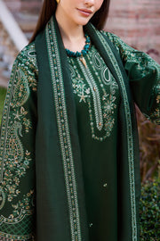 Farasha Sorine Summer Embroidered Lawn Unstitched 3Pc Suit - Noir Blossom