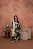 Feathers Premium Printed Lawn Unstitched 3Pc Suit Noir Magnolia Luxe-FT718