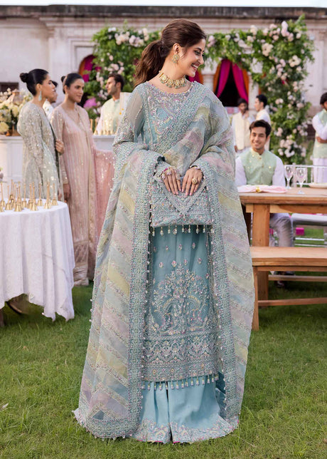 Maahi by Kanwal Malik Embroidered Organza Unstitched 3Pc Suit - NOOR