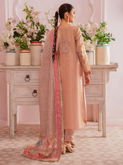 Faiza Faisal Heeriye Embroidered Raw Silk Unstitched 3Pc Suit - Noor