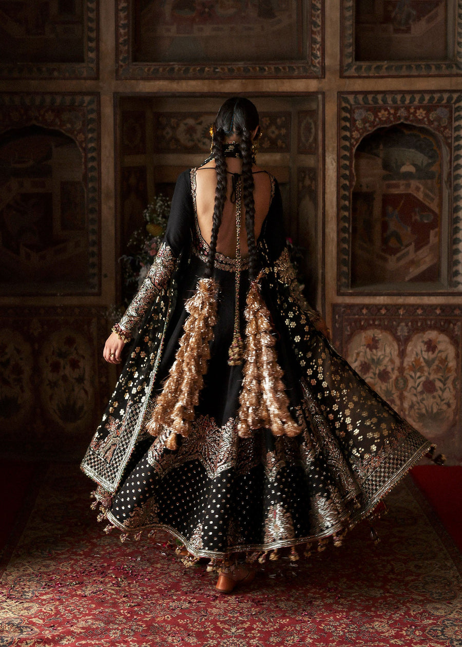 Hussain Rehar Massarat Embroidered Raw Silk Unstitched 3Pc Suit - Noor Jehan