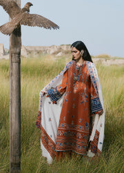 Hussain Rehar Kot Radha Kishan Unstitched Karandi 3Pc Suit - Noori