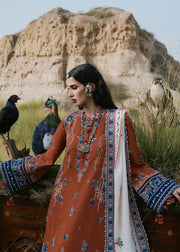 Hussain Rehar Kot Radha Kishan Unstitched Karandi 3Pc Suit - Noori