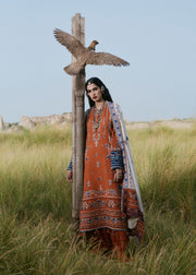 Hussain Rehar Kot Radha Kishan Unstitched Karandi 3Pc Suit - Noori