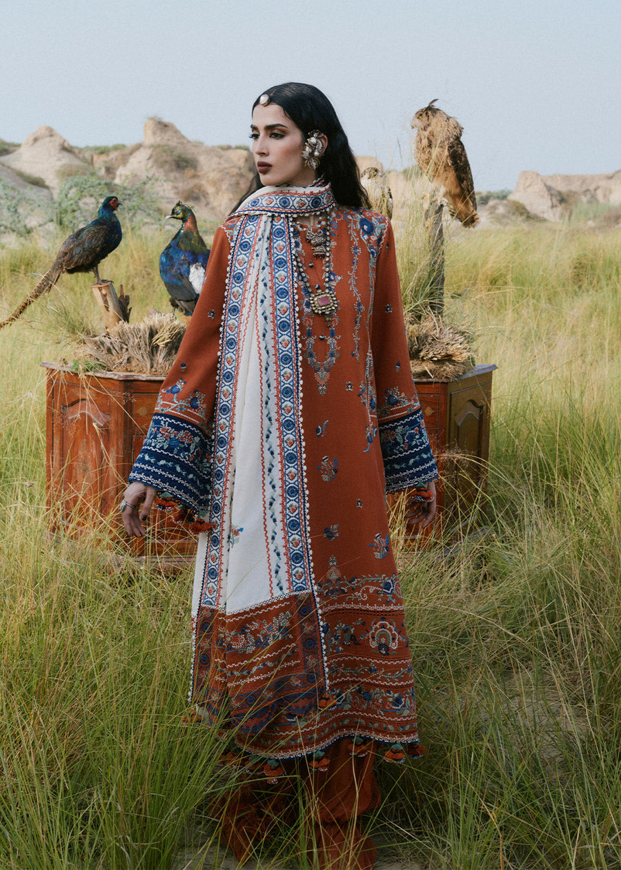 Hussain Rehar Kot Radha Kishan Unstitched Karandi 3Pc Suit - Noori