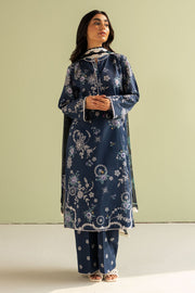 Coco by Zara Shahjahan Prints Unstitched Lawn 3Pc Suit D-08A NORA