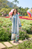 Farasha Summer Co Ords Printed Lawn Unstitched 3Pc Suit - Nordic Bloom