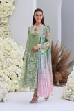 Mina Hasan Embroidered Chiffon Unstitched 3Pc Suit - Noura