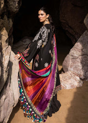 Siraa by Sadaf Fawad Khan Embroidered Lawn Unstitched 3Pc Suit - Nuha (A)