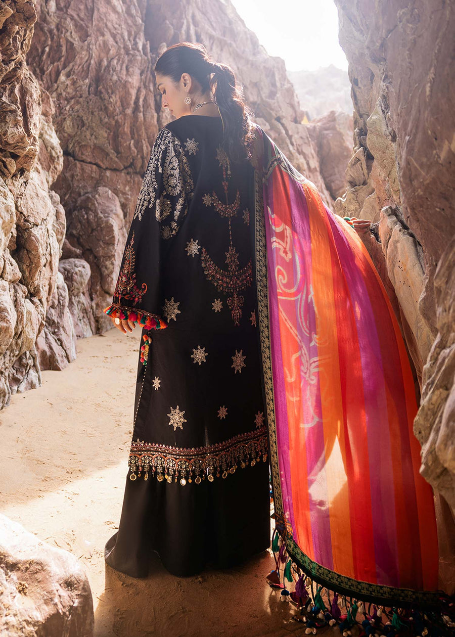 Siraa by Sadaf Fawad Khan Embroidered Lawn Unstitched 3Pc Suit - Nuha (A)