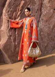 Siraa by Sadaf Fawad Khan Embroidered Lawn Unstitched 3Pc Suit - Nuha (B)