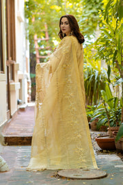 Noor by Azzal Embroidered Organza Unstitched 3Pc Suit D-05 Nureh
